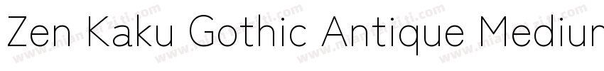 Zen Kaku Gothic Antique Medium字体转换